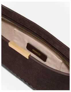 Mimco Cove Slim Shoulder Bag in Bitter Chocolate