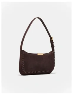Mimco Cove Slim Shoulder Bag in Bitter Chocolate