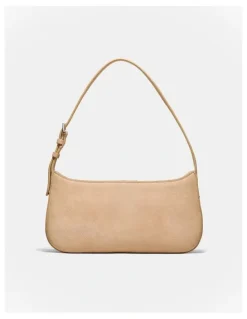 Mimco Cove Slim Studded Shoulder Bag in Sand