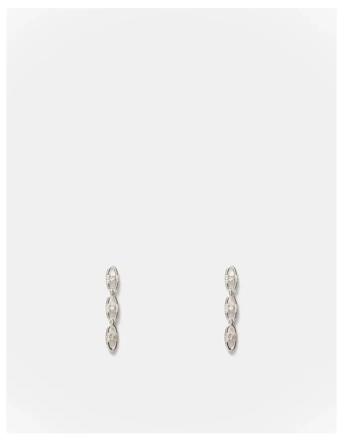 Mimco Crystallize Earrings in Silver