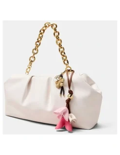 Mimco Daisy Drm Bag Charm in Gold Silver