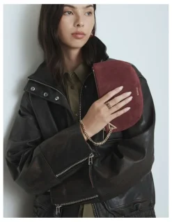 Mimco Dolly Pouch in Merlot