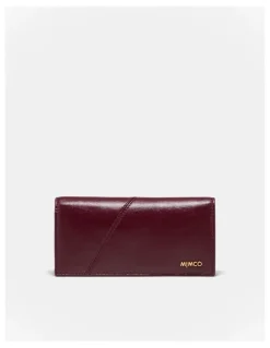 Mimco Drift Large Zip Wallet in Merlot