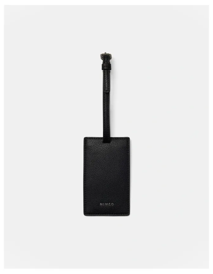 Mimco Drift Luggage Tag in Black Gunmetal