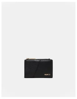 Mimco Drift Medium Wallet in Black Light Gold