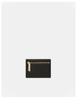 Mimco Drift Slim Credit Card Holder in Black Light Gold