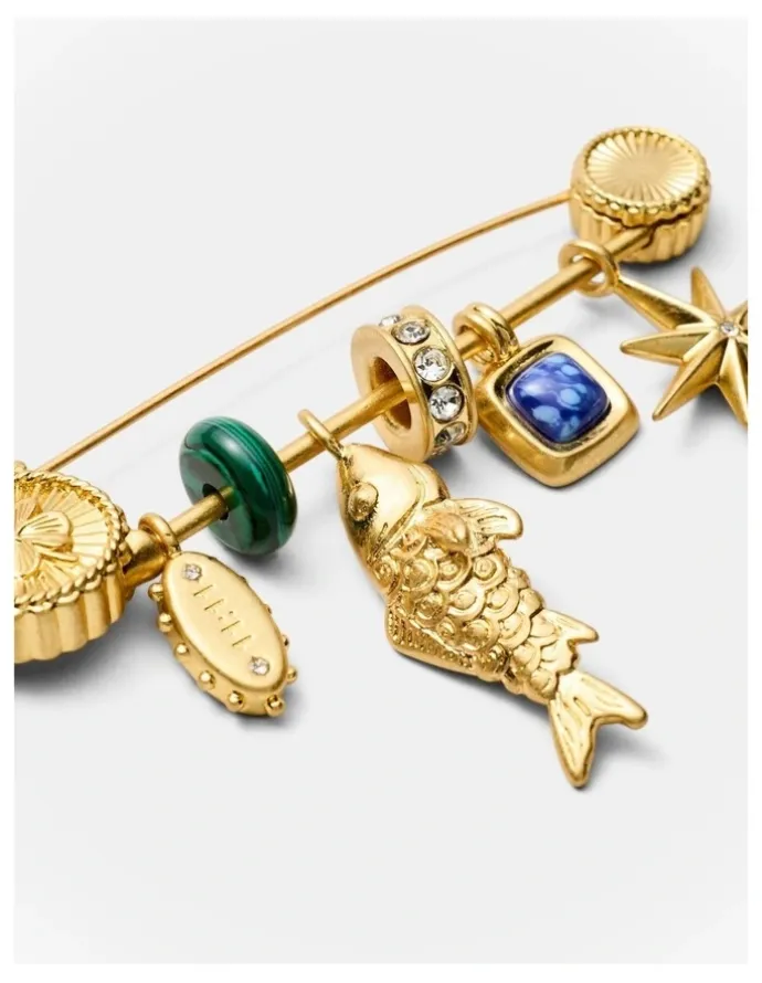 Mimco Fortuna Brooch in Gold