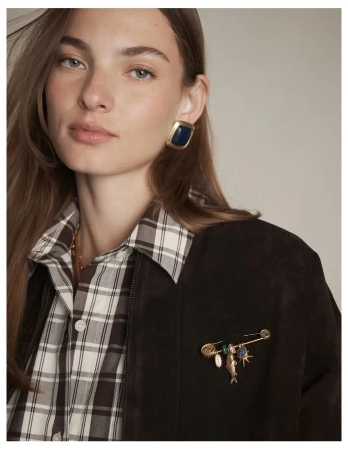 Mimco Fortuna Brooch in Gold