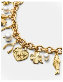 Mimco Fortuna Charm Bracelet in Gold