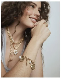 Mimco Fortuna Charm Bracelet in Gold