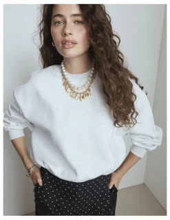 Mimco Fortuna Duo Necklace in Pearl