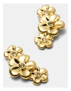 Mimco Garden Climber Stud Earrings in Gold