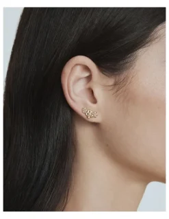 Mimco Garden Climber Stud Earrings in Gold