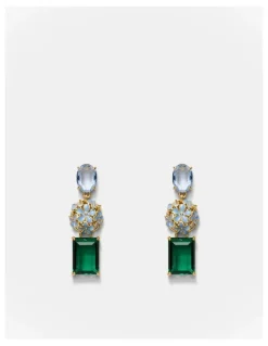 Mimco Garden Drop Earrings in Thyme