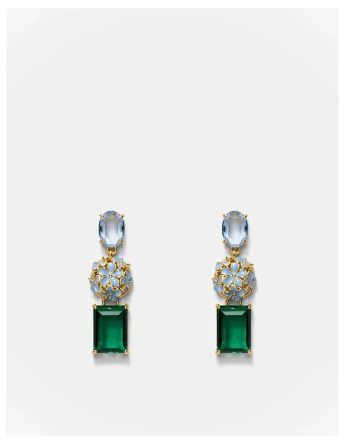 Mimco Garden Drop Earrings in Thyme