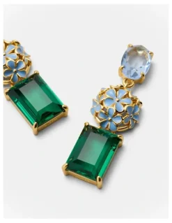 Mimco Garden Drop Earrings in Thyme