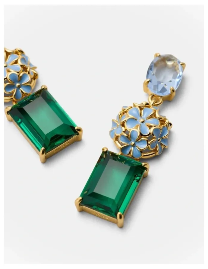 Mimco Garden Drop Earrings in Thyme