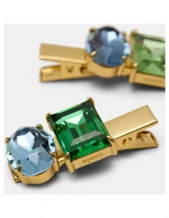 Mimco Garden Hair Clip Set in Thyme