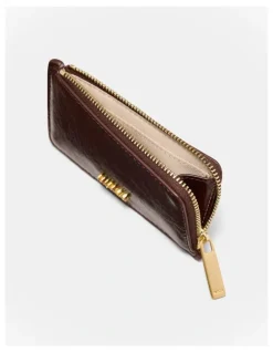 Mimco Glimpse Credit Card Wallet in Bitter Chocolate