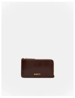 Mimco Glimpse Credit Card Wallet in Bitter Chocolate