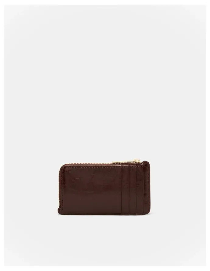 Mimco Glimpse Credit Card Wallet in Bitter Chocolate