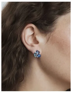 Mimco Goddess Stud Earrings in Blue
