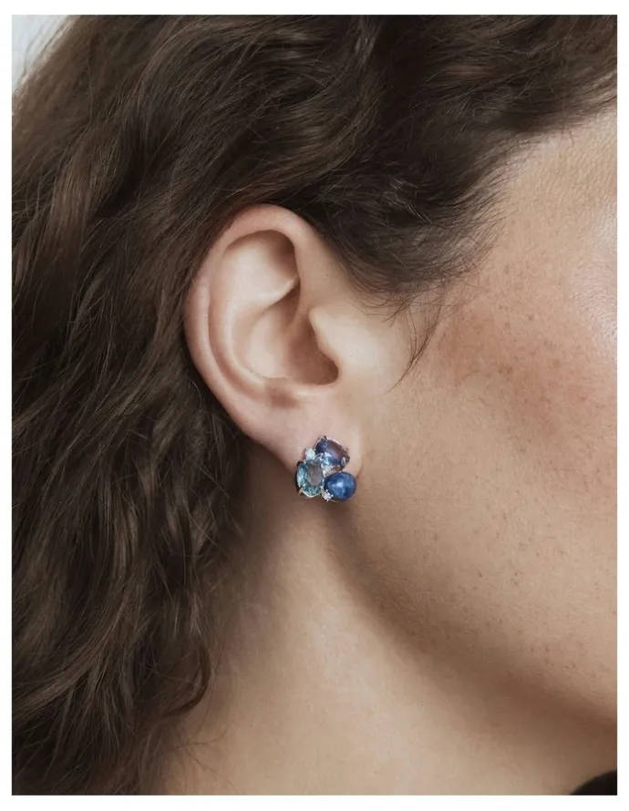 Mimco Goddess Stud Earrings in Blue