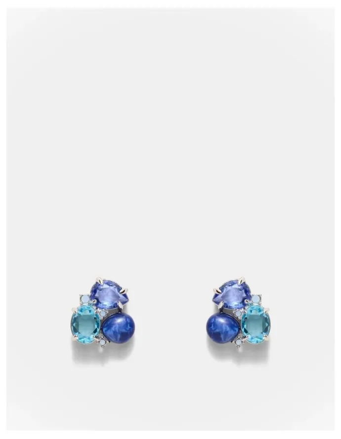 Mimco Goddess Stud Earrings in Blue