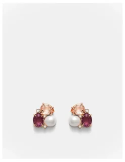 Mimco Goddess Stud Earrings in Petal