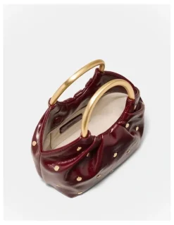 Mimco Goldie Ring Grab in Merlot