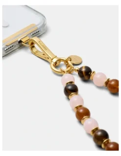 Mimco Harbour Phone Wrist Strap in Pink Salt