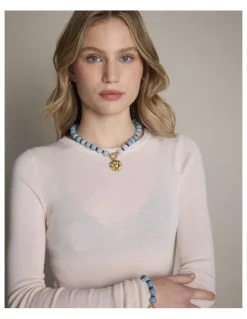 Mimco Harbour Side Necklace in Cornflower Blue