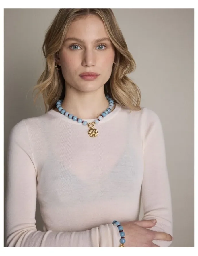 Mimco Harbour Side Necklace in Cornflower Blue
