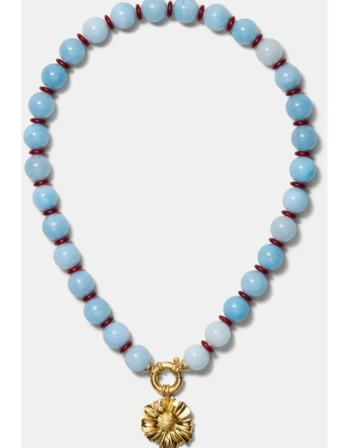 Mimco Harbour Side Necklace in Cornflower Blue