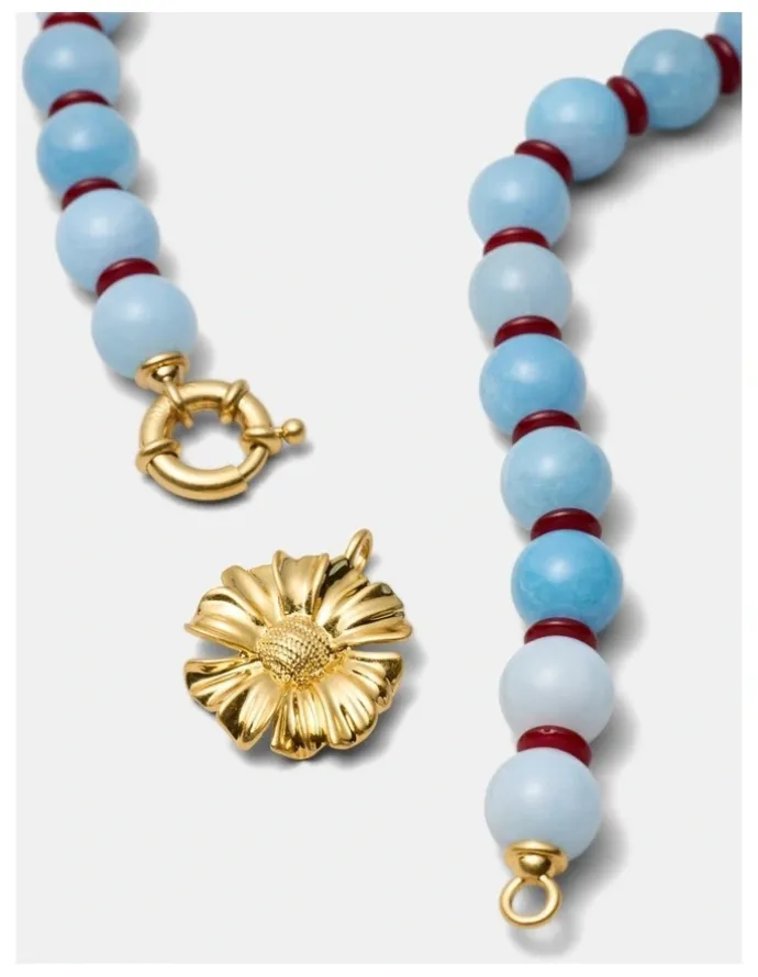 Mimco Harbour Side Necklace in Cornflower Blue