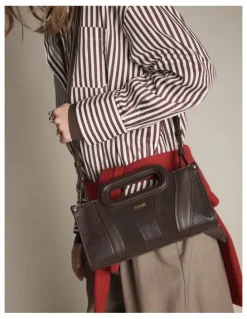 Mimco Harlowe Crossbody Bag in Bitter Chocolate