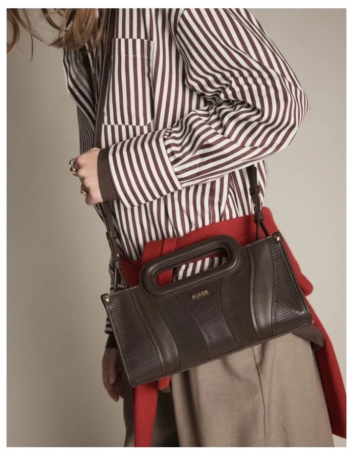 Mimco Harlowe Crossbody Bag in Bitter Chocolate