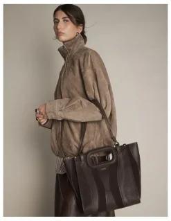 Mimco Harlowe Tote Bag in Bitter Chocolate