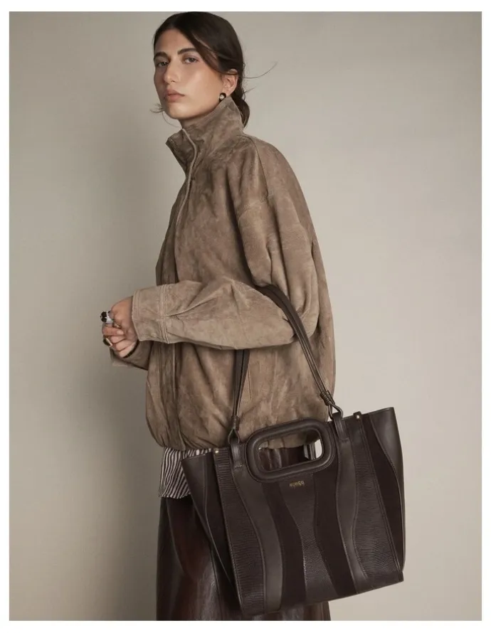 Mimco Harlowe Tote Bag in Bitter Chocolate