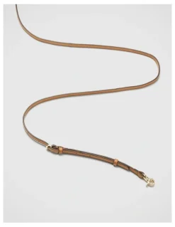 Mimco Link Crossbody Bag Strap 8mm in Caramel