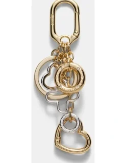Mimco Linked Up Keyring in Gold Silver