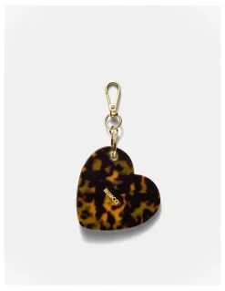 Mimco Lovely Hair Comb Keyring in Tort