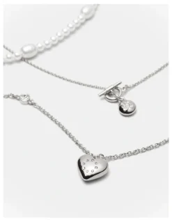 Mimco Lovely Trio Necklace in Silver