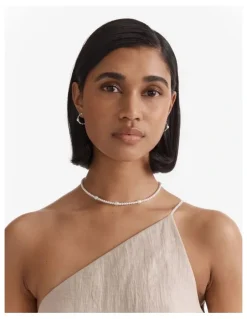 Mimco Lovely Trio Necklace in Silver