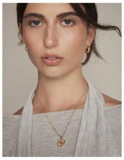 Mimco Lucky Coin Duo Necklace in Gold