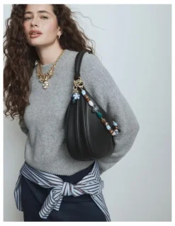Mimco Luna Crescent Bag in Black
