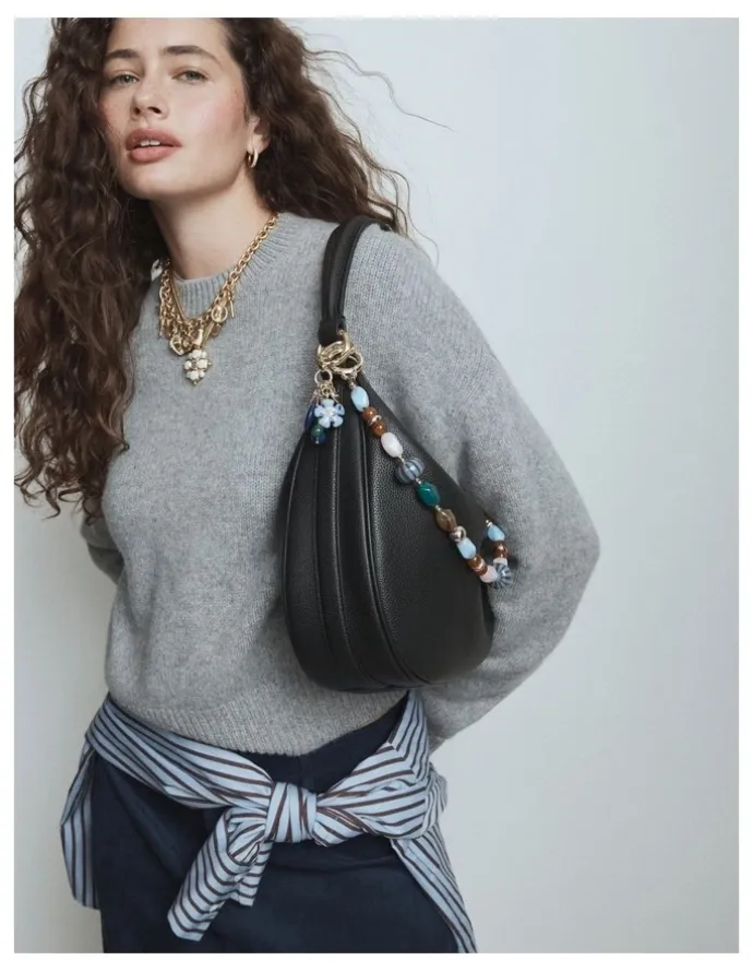 Mimco Luna Crescent Bag in Black