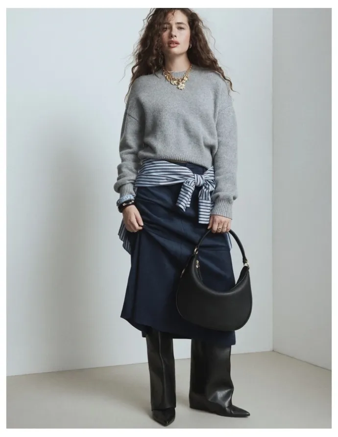 Mimco Luna Crescent Bag in Black