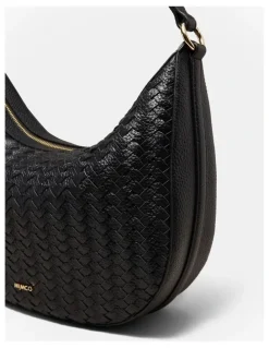 Mimco Luna Crescent Bag in Black