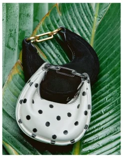 Mimco Luna Mini Bag Charm in Dot Print
